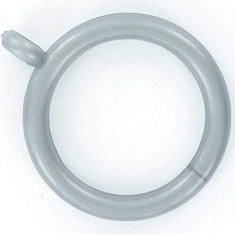 Anelli per tende in plastica grigia – Confezione da 60, compatibili con aste per tende fino a 30 mm, resistenti e silenziosi