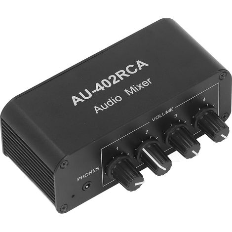 Commutateur audio bidirectionnel, canal audio stéréo LR à 4 voies, 4 entrées, 2 sorties, sélecteur de répartiteur RCA (1/5)