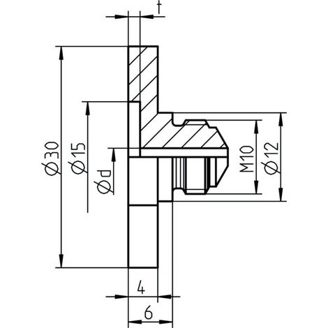 Gesipa pièce de rechange embout de charnière PG 17/27