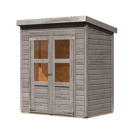 Merseburg 2 vorvergraut, 14mm B/T/H 1,82x1,26x2,19m Pultdach