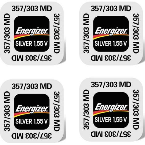 .4 piles Energizer 357/303.