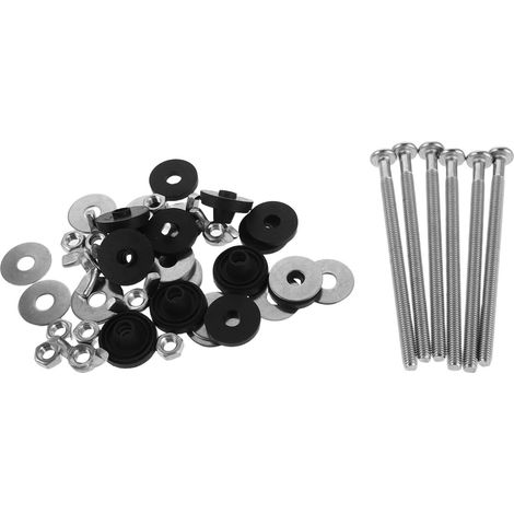 Kit de Vis M6 X 100 MM en Acier Inoxydable 304 pour Réservoir Wc Boulons Étanches Rondelles D’Étanchéité Accessoires de Fixation pour Réservoir et Cuvette Réparation pour (1/5)