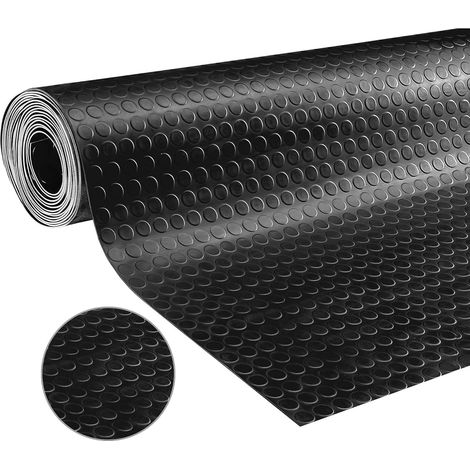 Tapis de sol en caoutchouc, vendu au mètre, 500 x 100 cm, tapis de protection à picots, antidérapant, pour poste de travail, 3 mm d'épaisseur, tapis industriel en caoutchouc pour usine, garage (1/5)