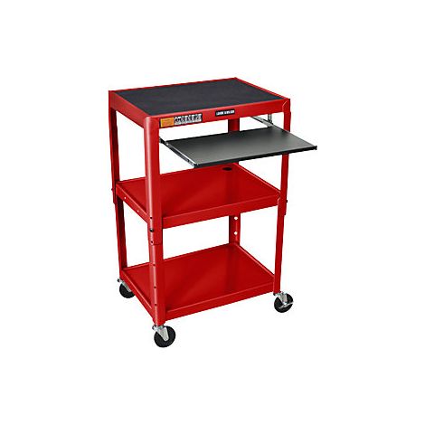 kaiserkraft Carrello in metallo portata 135 kg 3 ripiani