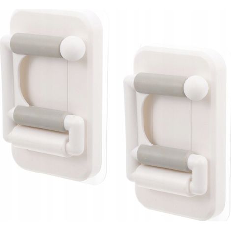 Set di 2 organizer da parete adesivi facili da usare per scope e moci