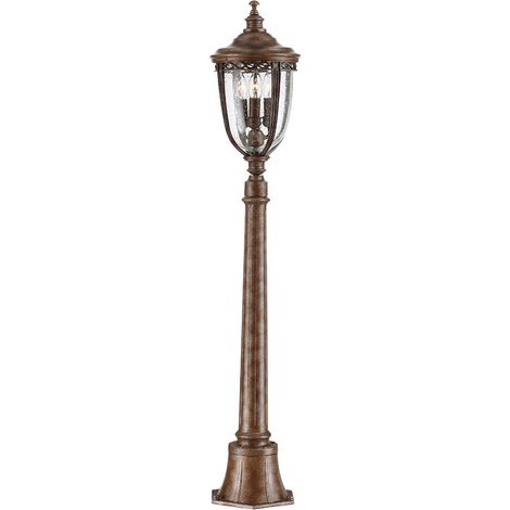 Elstead English Bridle - 3 Light Medium Outdoor Poller Light British Bronze IP44, E14 (1/5)