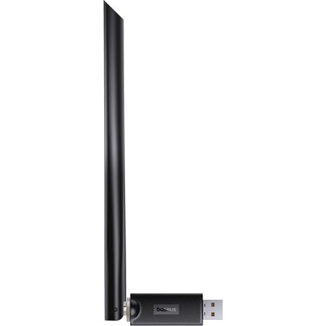 Baseus BS-OH173 650 Mbit/s 5 GHz USB-Netzwerkkarte kompatibel mit Linux, Windows Schwarz (1/5)