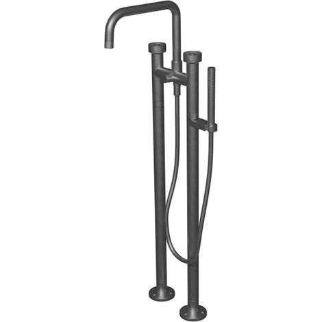 Melangeur Bain Douche Sur Pieds Rota Metal Brosse - CRISTINA ONDYNA RT10877