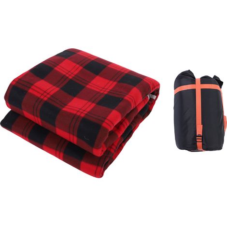 Sac de couchage chauffant, couverture chauffante électrique USB, pour Camping, randonnée, tente, maison, 59,06x70,87 pouces (1/5)