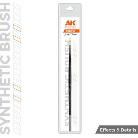 Pinceau - AK INTERACTIVE - Liner - Poils synthétiques - Précision - Ergonomique