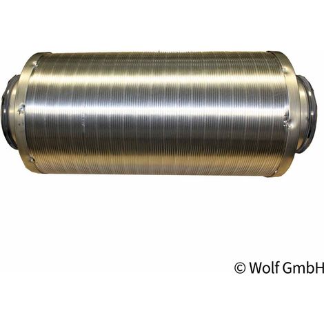 WOLF Schalldämpfer DN160 Länge 500 mm mit 50 mm Dämmung für CWL - 2577766