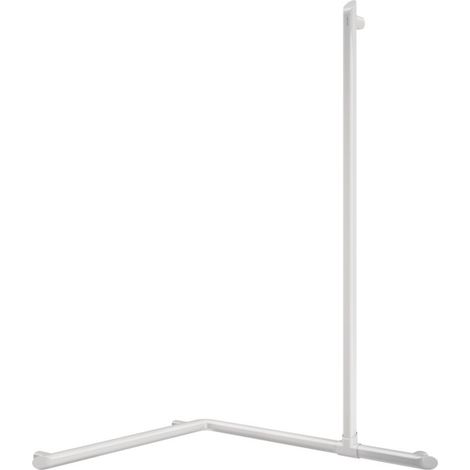 Poignée Delabie pour deux murs + Support mural vertical Be-Line D35 en aluminium anthracite