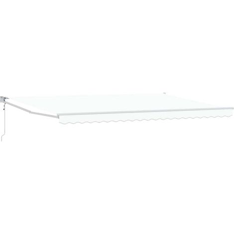 Maison Exclusive - Markise Weiß 500 x 300 cm Polyester und Metall