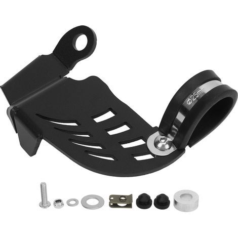 Protezione in alluminio per cavalletto laterale per moto R 1200GS LC (2014-2019), nera. (1/5)