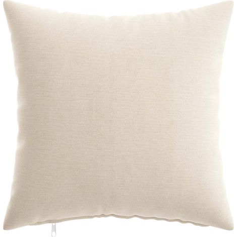 vidaXL Funda de almohada 2 uds. HEERLEN Crema 40 x 40 cm Tela Chenille (1/2)