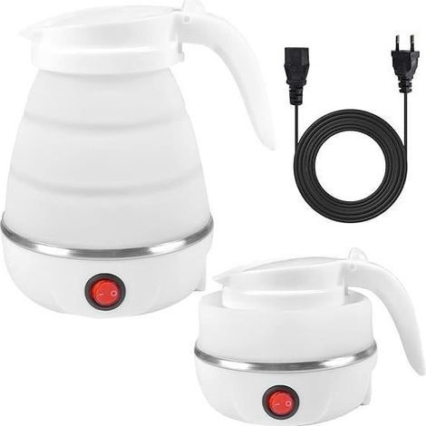 Bollitore elettrico pieghevole, bollitore da viaggio in silicone da 600 ml, mini bollitore da viaggio per A58 (1/4)