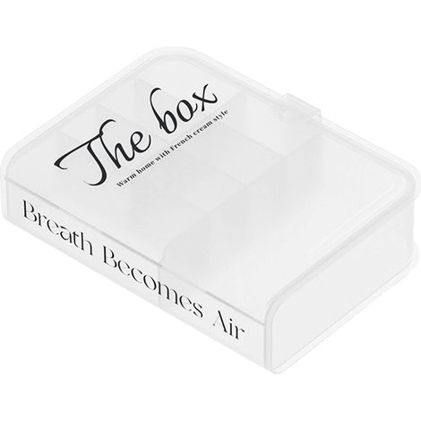 Organisateur De Bureau Boîte Câble De Données Mallette De Rangement En Plastique Livre Conception Décoration de La Maison Pour Ligne Écouteur Transparent (1/5)