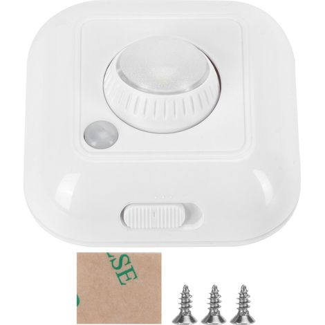 Lumière d'armoire LED 3 niveaux réglables avec détecteur de mouvement PIR à infrarouge pour corps humain, veilleuse automatique (1/5)
