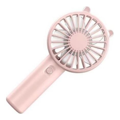 Ventilateur USB Portable - Batterie Rechargeable 300 mAh - Bureau Extérieur Voyage - 15 x 8 x 5 cm - Rose