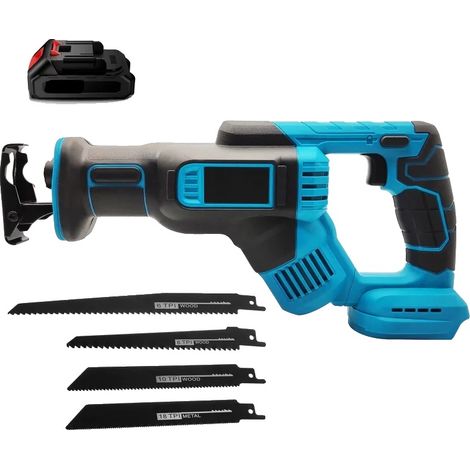 Mini motosierra inalámbrica, motor de 650 W, diseño ligero, incluye 1 batería. (1/2)