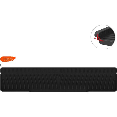 Paraspruzzi per lavello, tappetino multiuso, silicone ecologico, retro L58W12.5cm, silicone (1/2)