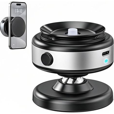 360° verstellbare magnetische Saugnapf-Handyhalterung – Freisprechhalterung für Auto, Fitnessstudio, Spiegel oder glatte Oberflächen, kompatibel mit MagSafe