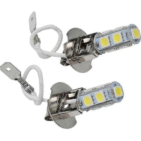 Lot de 2 ampoules LED H3 6V pour voiture, éclairage antibrouillard et feux de jour, lampe torche, accessoires d'éclairage automobile haute qualité. (1/5)