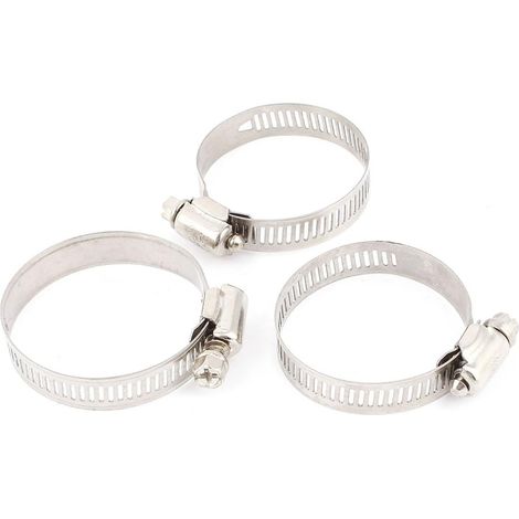 3 pièces 27mm à 51mm Einstellbar Edelstahlband Turbo Schlauchschelle 2' 'Dia