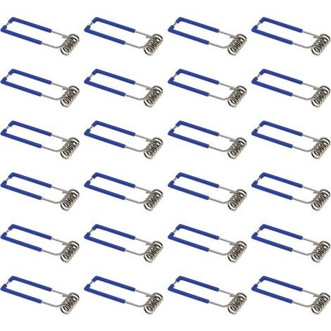 Lot de 24 pinces de fixation à ressort pour spot encastré GU10 MR16 1,5 x 60 mm (1/5)