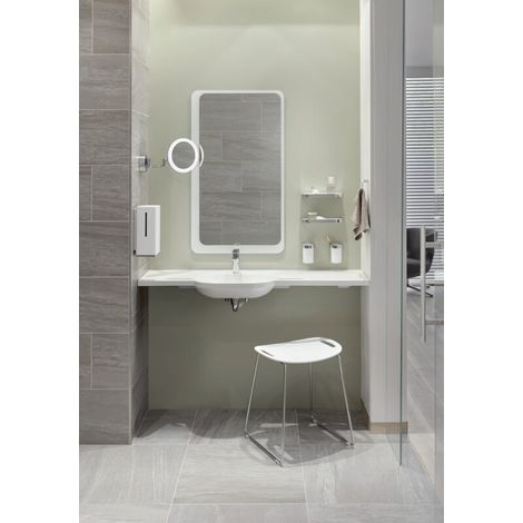 HEWI 800.04.11045 gobelet en verre avec support Système 800 (1/5)