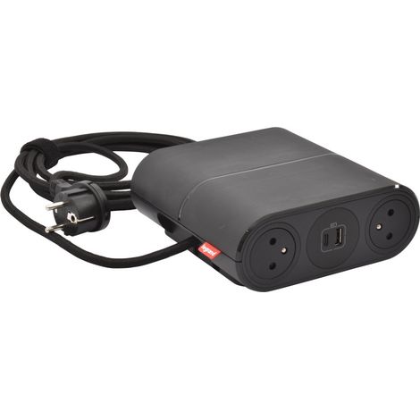 Prise Incara Link'on 4 prises 2 P + t + 2 usb a et c (1/3)