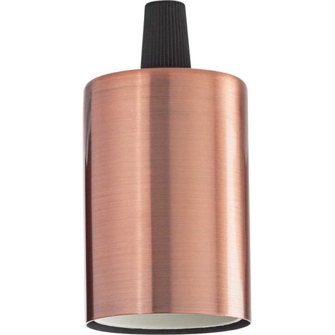 Portalampada Metallo Rame 1 Luce E27 Liscio (1/4)