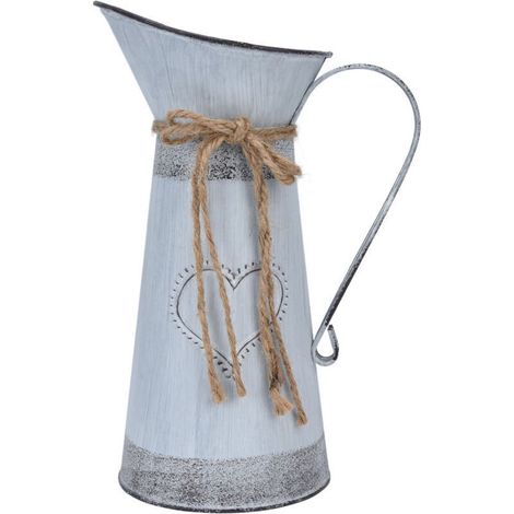Pichet miniature multifonctionnel en métal de style rustique, vase décoratif pour la maison ou le bureau (1/4)