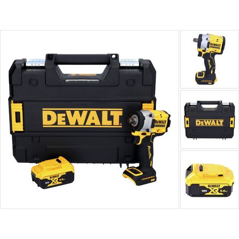 DeWalt DCF 921 NT Akku Schlagschrauber 18 V 400 Nm 1/2" Brushless + 1x Akku 5,0 Ah + TSTAK - ohne Ladegerät (1/5)