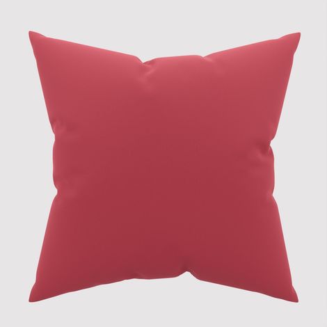 Taie d'oreiller unie 63x63 cm ZZZ rouge