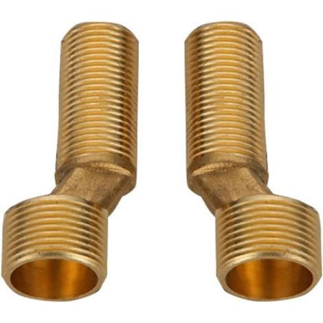 Raccord excentré mitigeur bain douche – Laiton coudé réducteur – Espacement réglable 135-165 mm – Installation facile (1/3)