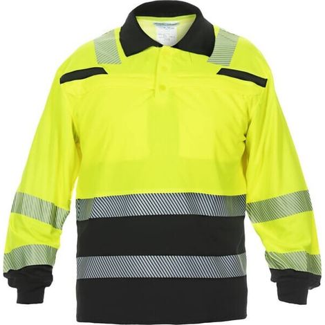 Polo de manga larga Thorne Trendy amarillo-negro alta visibilidad'4XL HYDROWEAR 4XL 040460YB4XL (1/2)