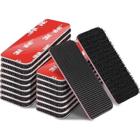 Bandes Scratch Et Velcro - Adhésif VHB Renforcé - 8 Pièces De 8 X 3 Cm - Étanche Et Résistant À La Chaleur - Pour Murs Verre Carrelage Métal Bois - Usage Intérieur Et Extérieur (1/5)