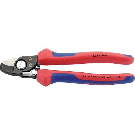 Knipex 165mm Heavy-Duty Copper and Aluminum Cable Shear with Spring-Loaded Handles – Model 09448 (1/5)
