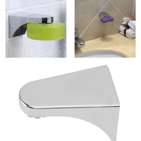 Porte-savon magnétique créatif, mural, sans perçage, adapté aux porte-savons de salle de bain et aux ventouses de toilettes pour l'évacuation de l'eau. (1/5)