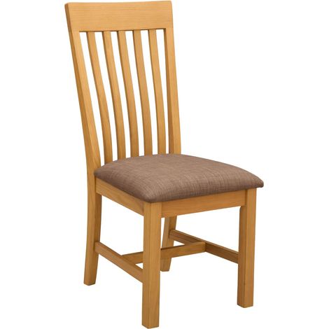 Dining Chair 2 pcs Solid Oak Wood Grey 45 x 59.5 x 100 cm vidaXL (1/5)