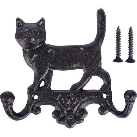 Crochets muraux en fonte pour chat