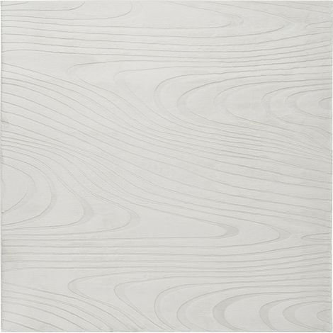 Faux Rabbit Fur Rug Off-White Artificial Polyester Fur 160 x 160 cm Square Soft Shaggy High Pile Geometric Pattern ONTAKE (1/5)