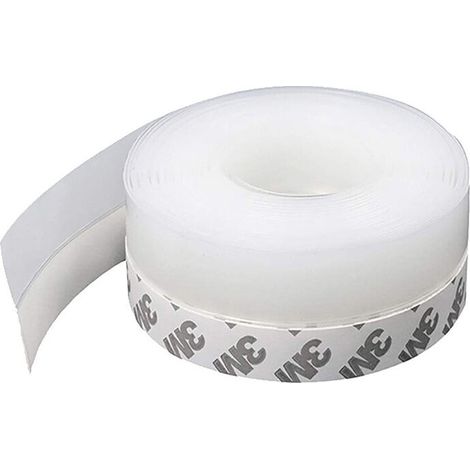 Bande d'étanchéité en silicone, portejoints de porte Strip Stripping Stripping pour portes et fenêtres bruit antipoussière Porte Sceau du fond de la porte 6mx35mm transparent