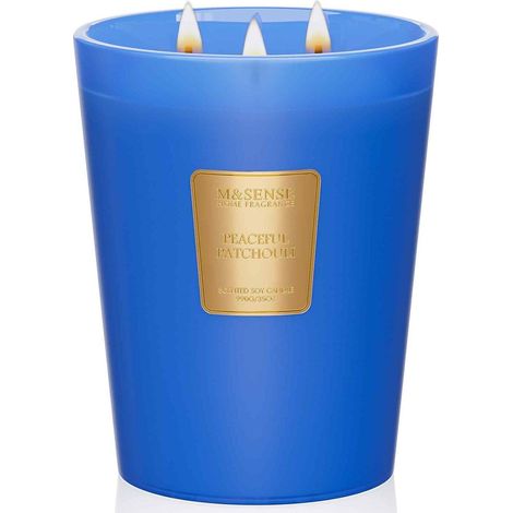Duftkerze Patchouli Sandelholz Sojawachs 3 990g Friedlicher Patchouli (1/5)