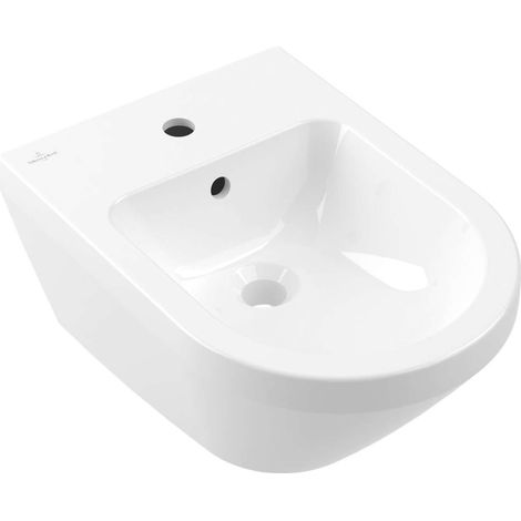 Villeroy & Boch Architectura - Bidet suspendu, trou pour robinetterie, blanc alpin 74870001