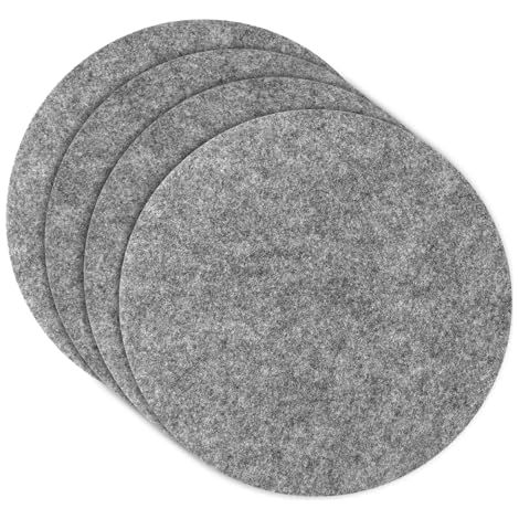 Protection Casseroles et Protège-Poêle, 4 Pièces Poele Protection(19.1 CM), Premium Coussinets D'intercalaire Séparé et Protéger Les (1/4)
