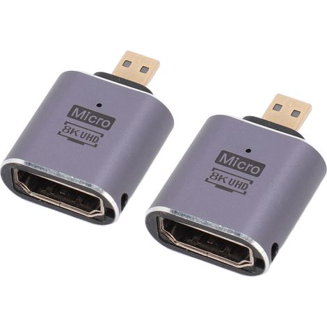 Adaptateur universel Micro HD Multimedia Interface 8K vers HD Multimedia Interface 48 Gbit/s vers sortie HD 2.1 (1/5)