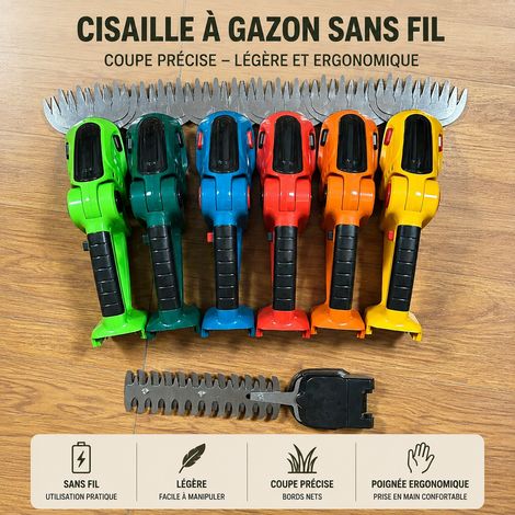 Taille-haie sans fil électrique portatif machine nue en coffret plastique lame acier au manganèse 13013 2.2 kg 40 × 13,7 × 23,8 cm 2,2 kg – Livraison gratuite