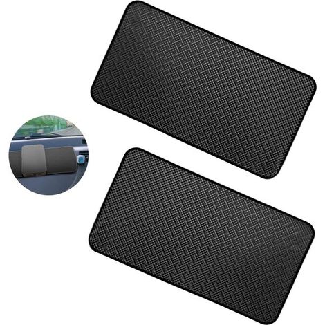 Tappetini antiscivolo per cruscotto, 2 pezzi, extra large, autoadesivi, 27,6 x 15,9 cm (1/5)